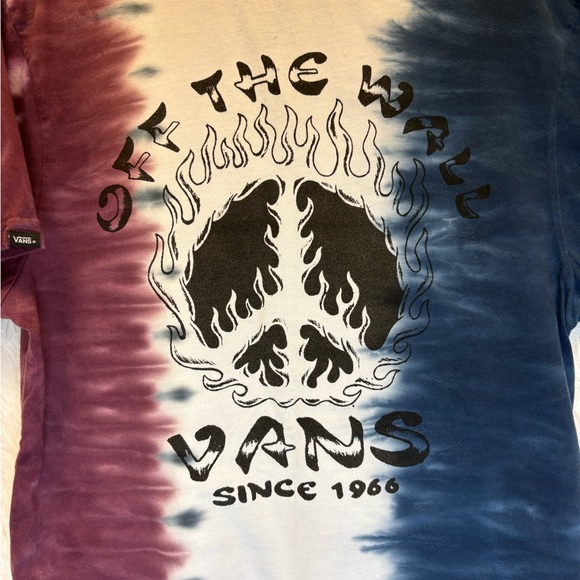 Vans Dual-Tone Tie-Dye Tee - Navy and Maroon - Picture 16 of 17